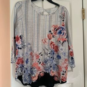 NWOT! Dressbarn Westport Patterned Shirt